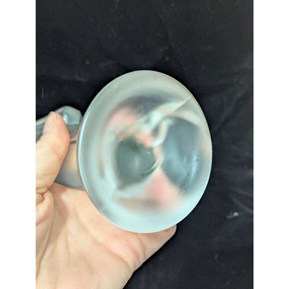 Fostoria Glass Frosted MCM Madonna Figurine Home Decor - Picture 6 of 7